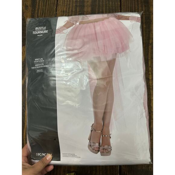 women’s pink bustle skirt fancy NEW SIZE XL - Picture 2 of 5